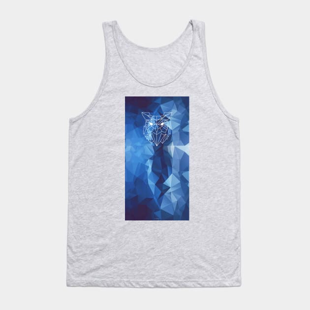 Abstract colored geometric style owl Tank Top by robiman